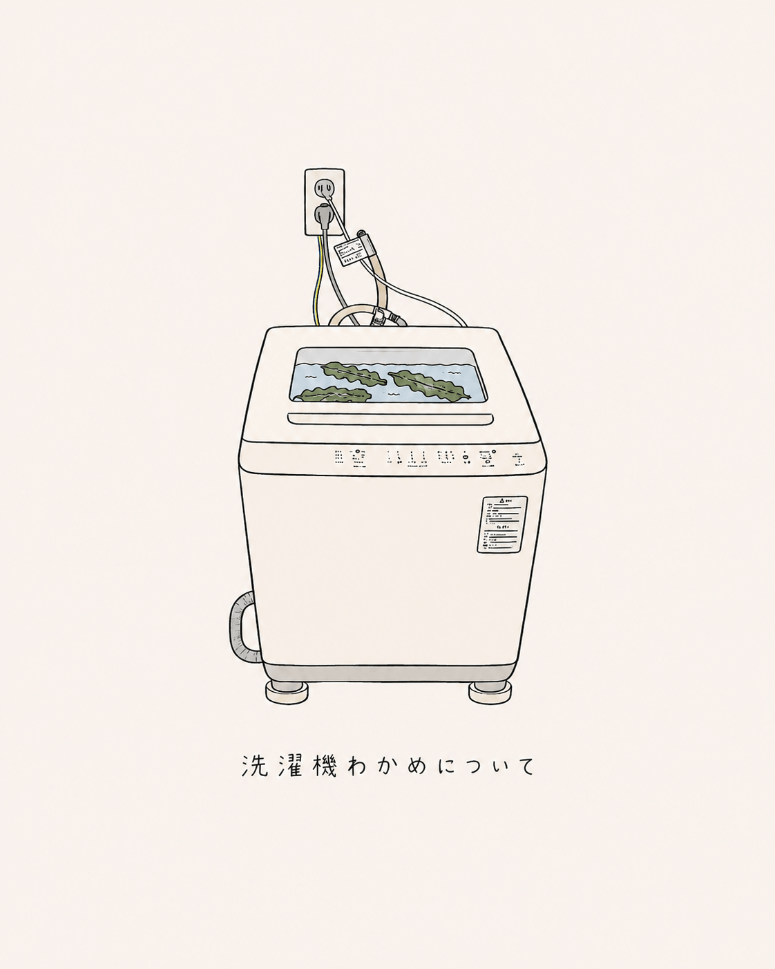 洗濯機のわかめ（みたいな黒いゴミ）